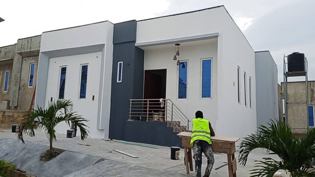 Completed residential duplex painting project by Lanre Peace Paints