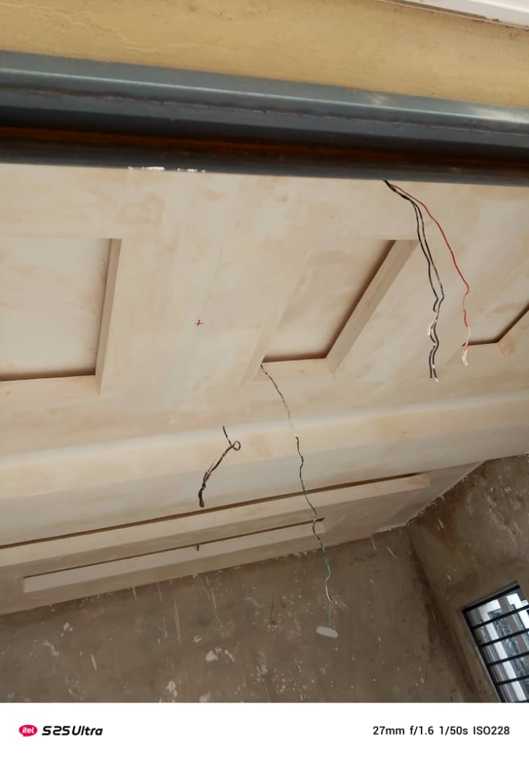 Ceiling Under Construction Plaster Marking